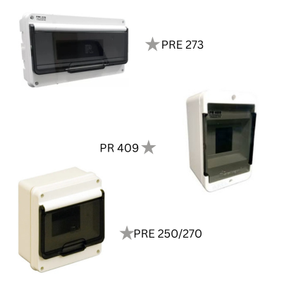 DINRAIL BREAKER ENCLOSURE PRE 273 / PR 409 / PRE 250/270